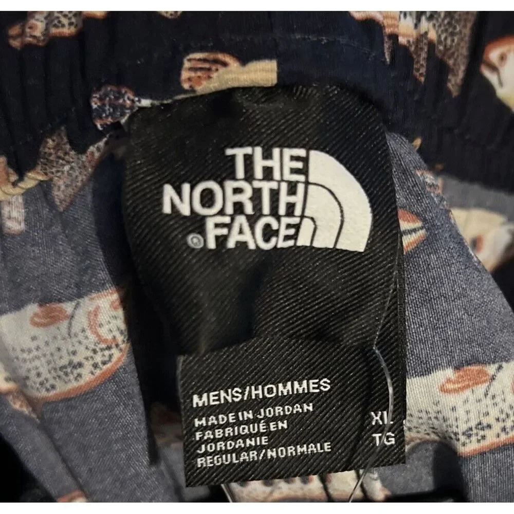 New $59 The North Face Class V Flash Dry Fish Print Water Mens Pull On Shorts XL